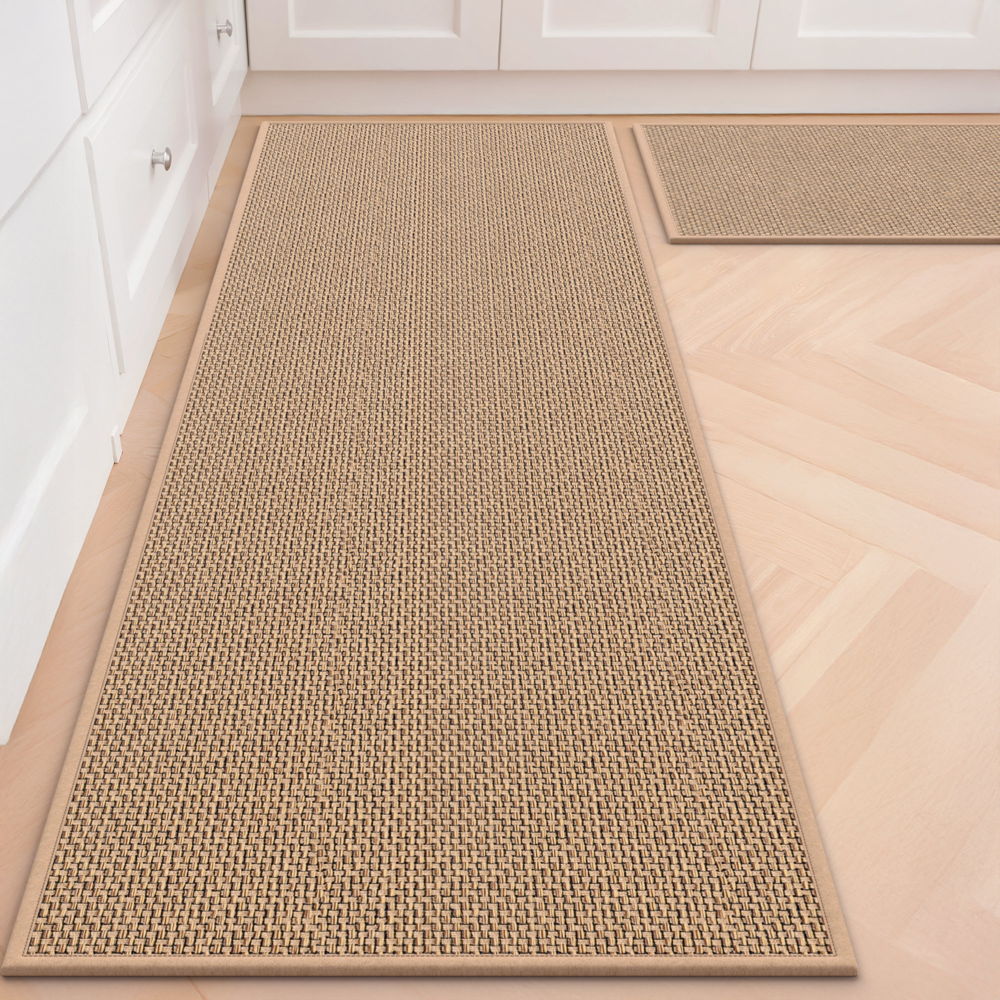 Prep & Savour Non-Slip Kitchen Rugs,Machine Washable Absorbent Kitchen ...