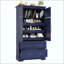 Garde-manger autoportant Farmhouse, 4 portes, armoire de rangement avec plateaux coulissants, tiroirs et plateau de rangement-124675365