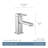 90 Degree Single Hole Bathroom Faucet with Drain Assembly-41601741