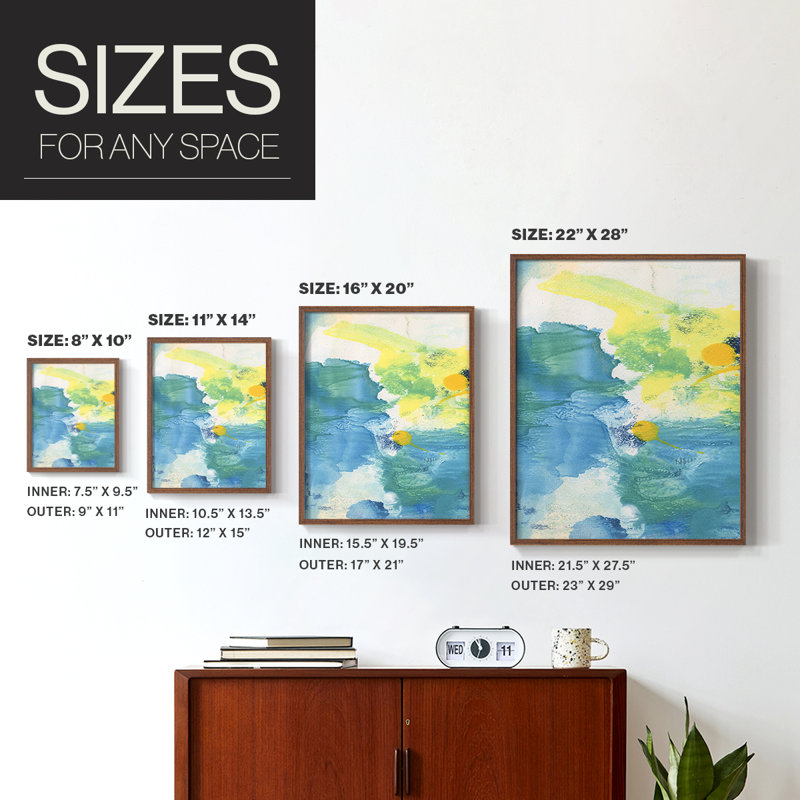«Early Dream II», reproduction encadrée - bois massif, Brun, H 14 po x l 11 po