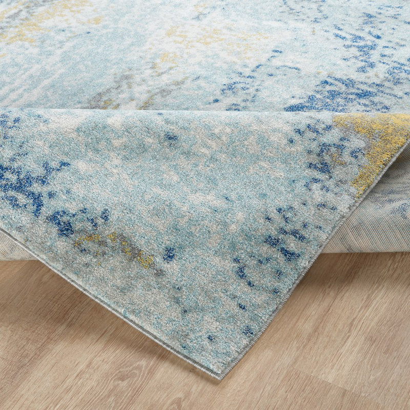 Abstract Indoor Rug, Round 6'
