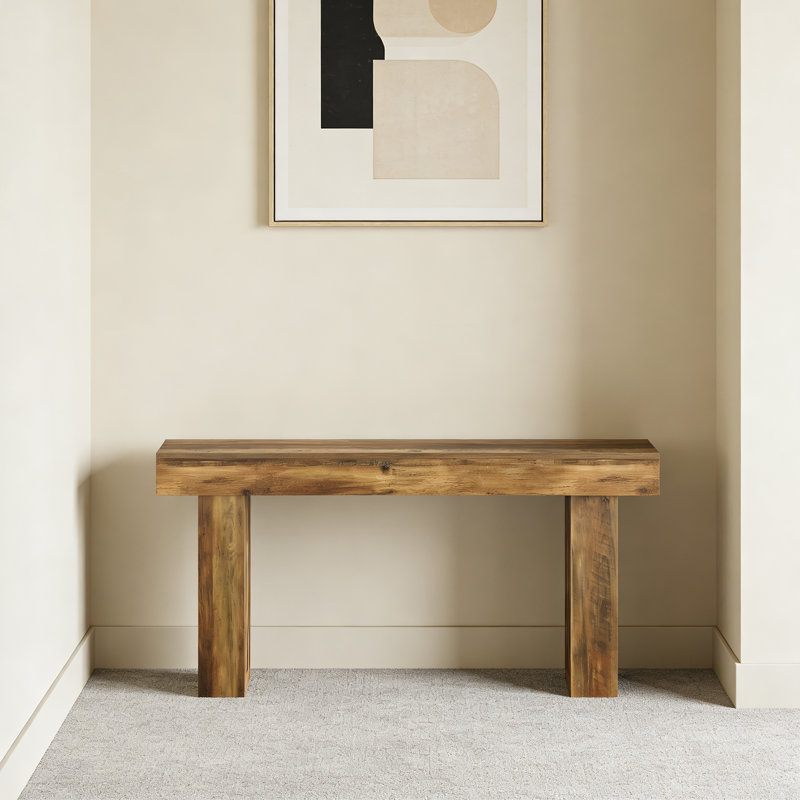 Thick Wood Leg Console Table