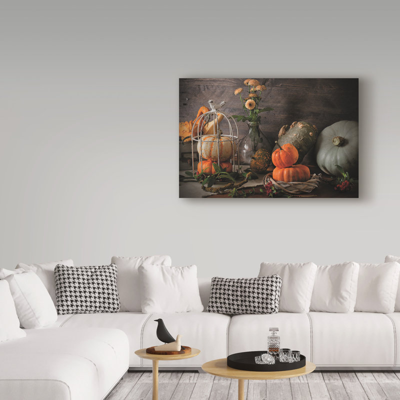 « citrouille family », reproduction de photo sur toile tendue, 16 po x 24 po