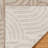 Savara Chryssi Beige Tan Ivory Cream Modern Circles Indoor/ Outdoor Polypropylene Flatweave Area Rug-114323879