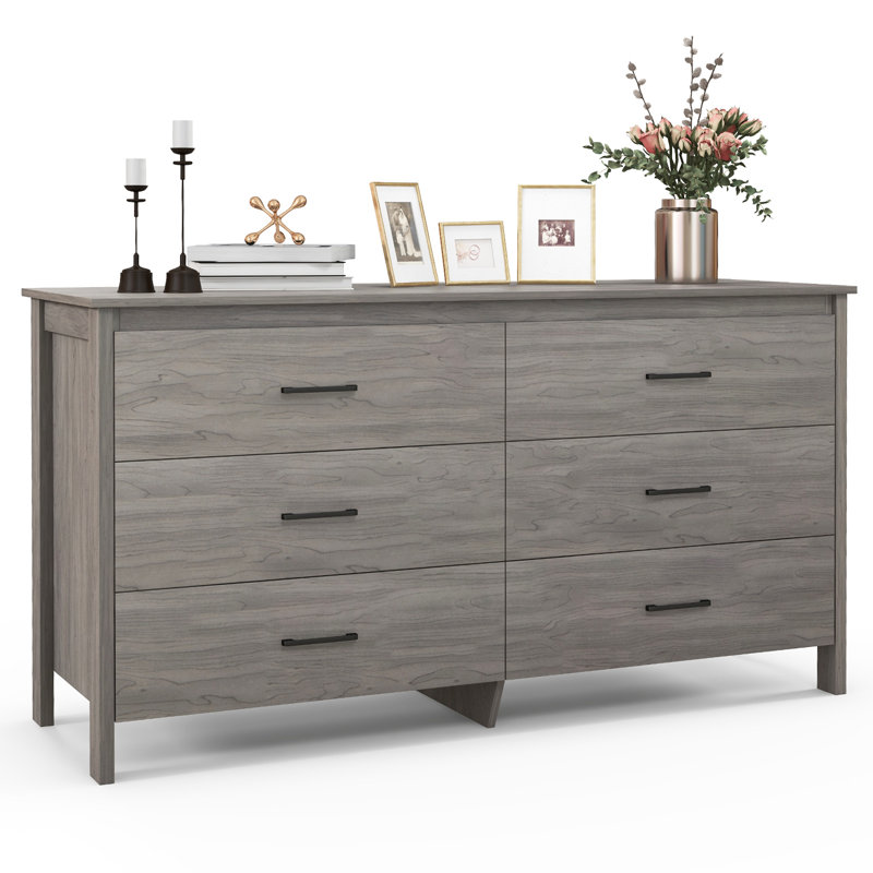 Adkisson 150 cm W Chest of 6 Drawers