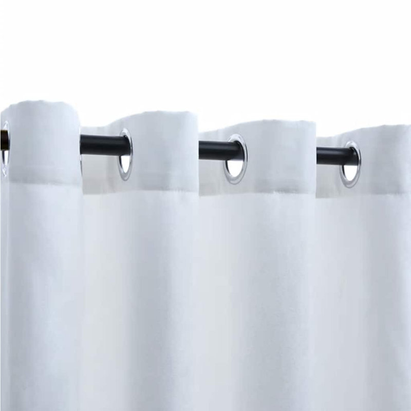 Azurah Blackout Curtain Pair, Width 140 x Drop 175cm, Off white
