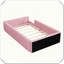 Lit simple plateforme tapissier