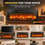 Rosalind Wheeler Black Electric Fireplace Insert-1371809534