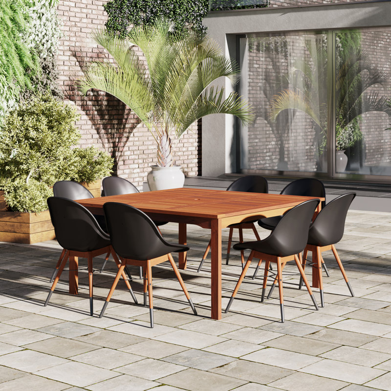 Anautica 8 - Person Patio Dining Set with Square Table