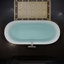 Luxueuse baignoire autoportante en acrylique pour une salle de bain de style spa