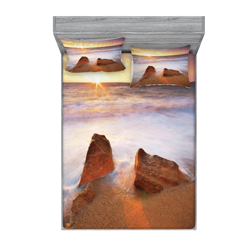 Microfiber Sheet Set, Full Sheet Set with Fitted Sheet