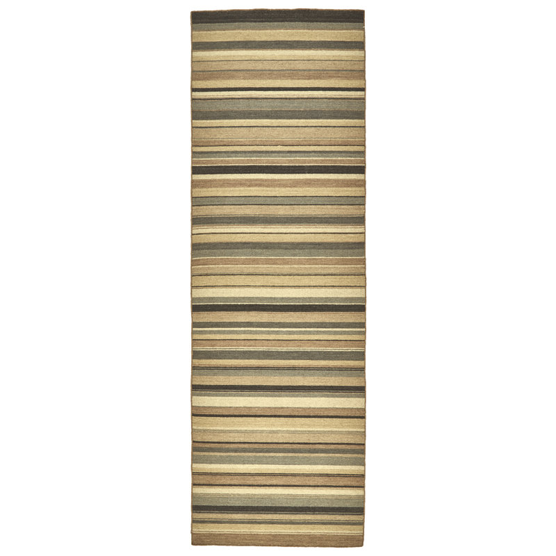 Striped Indoor Rug, Runner 2'6" x 8'