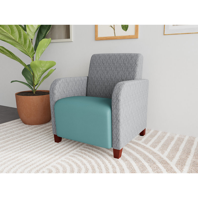 Chaise d'invité de réception Siena, Noir Patriot Plus, Mahogany