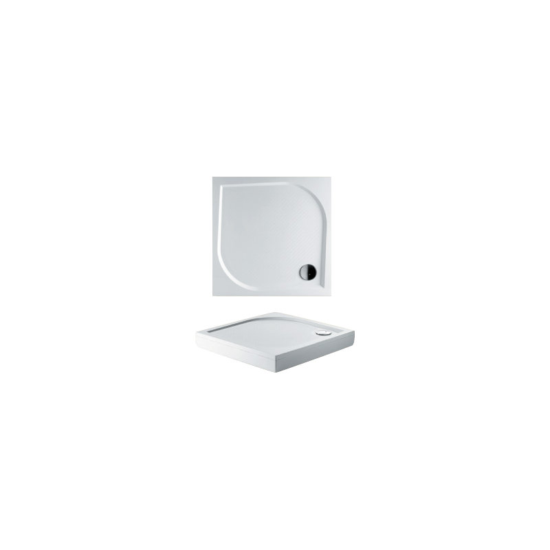 Square Marble Shower Tray, 3cm H x 80cm W x 80cm D
