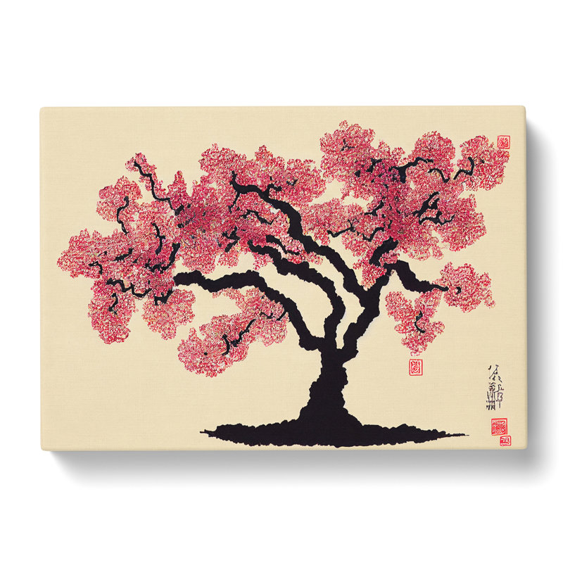 Cherry Blossom Tree Japanese - Wrapped Canvas Print