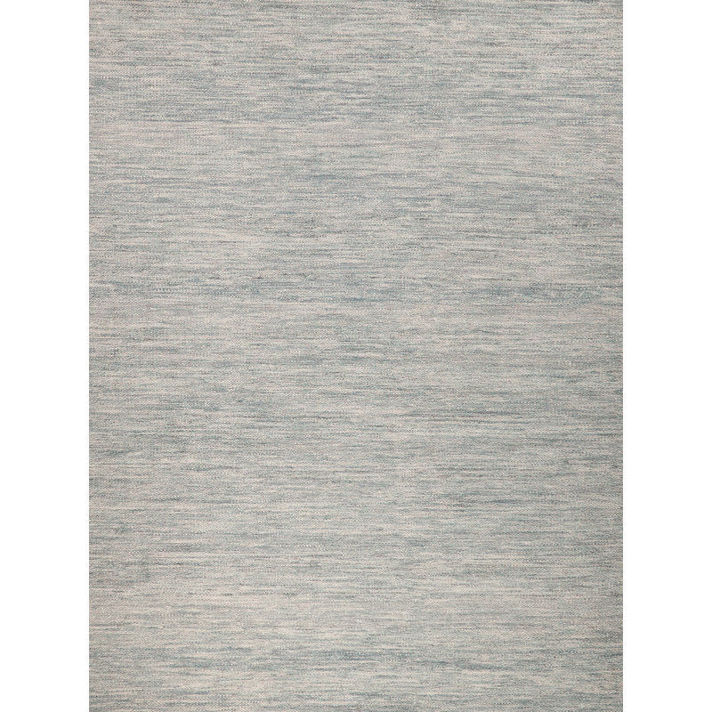 Tranquility flatweave Wool/Mohair Beige Area Rug, Rectangle 9' x 12', Gray