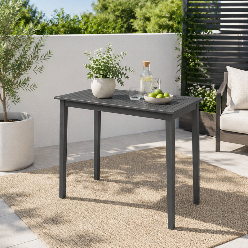 Table de bar Minimalist, Gris foncé