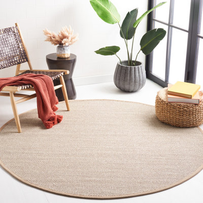 Kiki Jute/Sisal Marble/Linen Area Rug