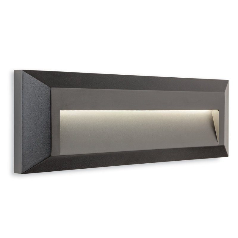 Silver 3.14cm H Integrated LED Outdoor Flush Mount