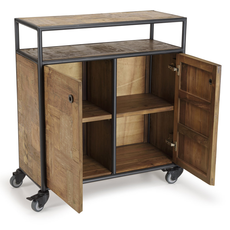 Mcclung 90cm Solid Wood Sideboard
