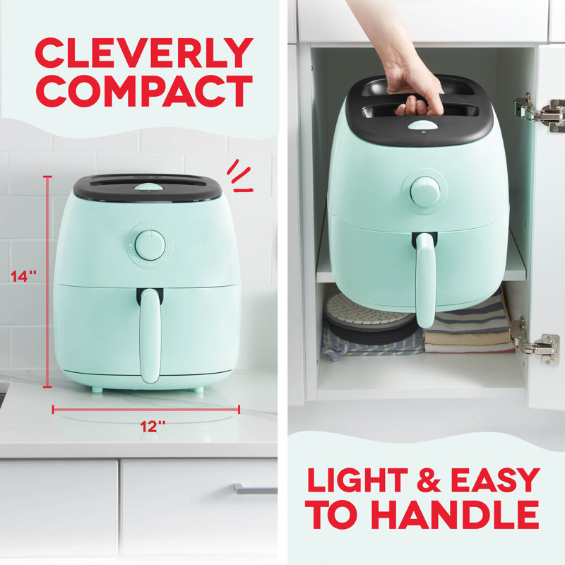 DASH Tasti-Crisp Family Size Air Fryer 6 Qt., Green