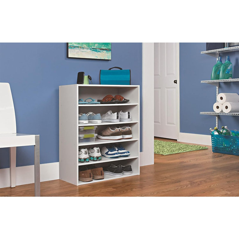 Stackable 5-Shelf Organizer, White