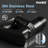 MASO Touchless Pull-Down Bathroom Sink Faucet, 2 Spray Modes, Temperature Display (°F), Motion Sensor, 360° Swivel, Single Handle, 1 or 3 Hole, Deck Plate, Vanity, Laundry & Bar,   Brushed Gray-126101714