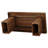 55" Home Office Desk with Double Pedestal, Simple Executive Desk-813280480