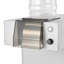 Machine à glaçons autoportante blanc pur avec fabrication en acier inoxydable, production quotidienne de 132 lb