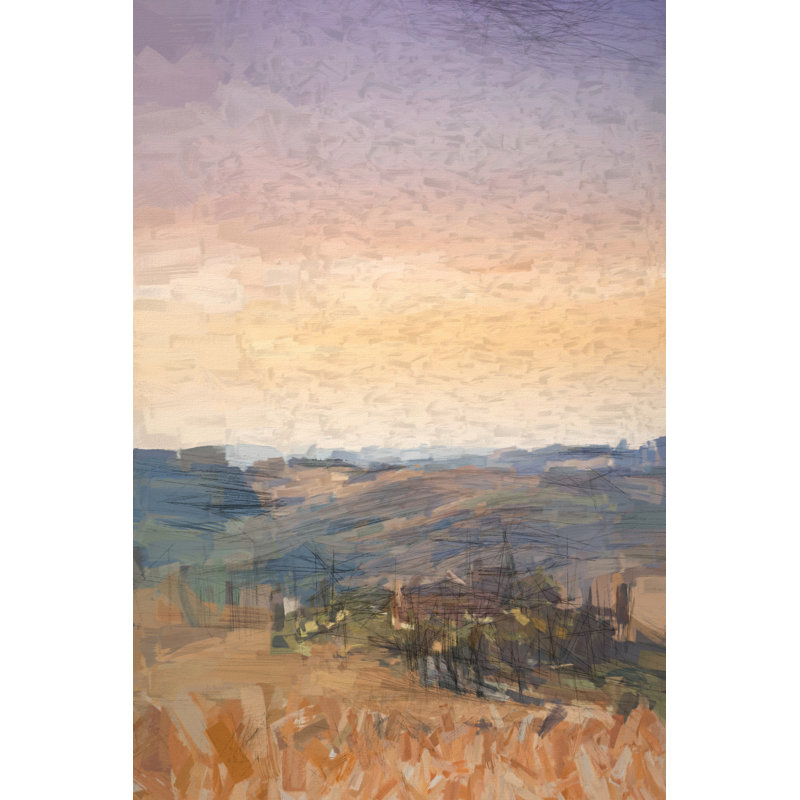 Land Out West - Wrapped Canvas Painting, 46cm H x 30cm W x 3.8cm D