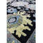 Harshang Floral Area Rug in Black-70573467