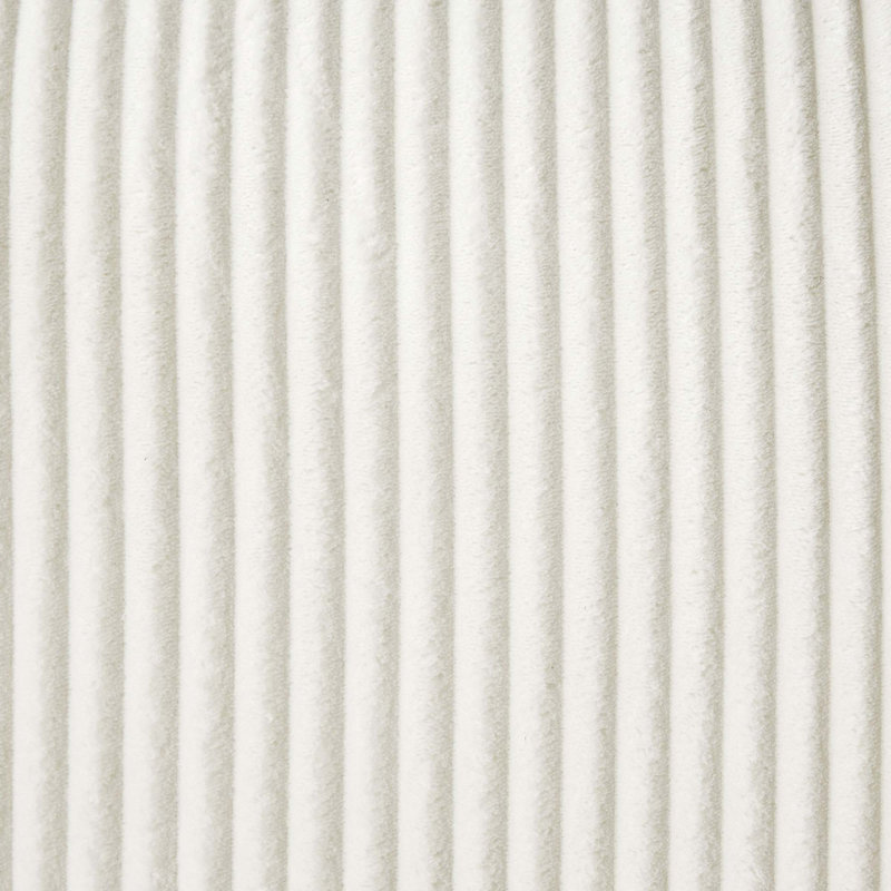 Comfortable Oversized Sectional Sofa with Plush Pillows and Durable Corduroy, White Corduroy, Right Hand Facing