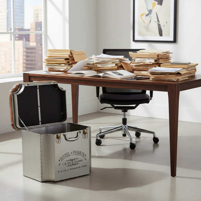 Lockard Tufted Top Storage Pouf
