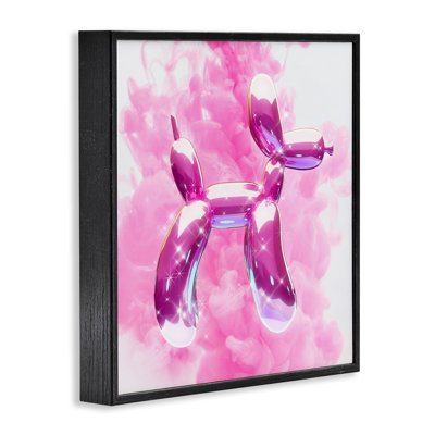 «Sparkle Balloon Dog», art de la giclée encadrée par Ziwei Li