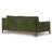 Zyon 90" Chenille Velvet Fabric Sofa