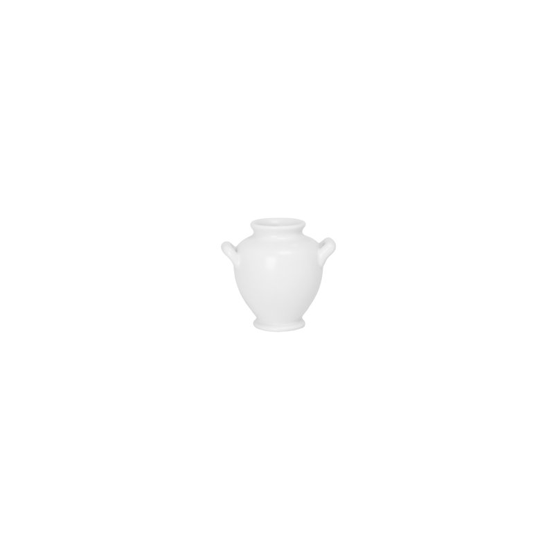 Vase en céramique Grecian blanc mat