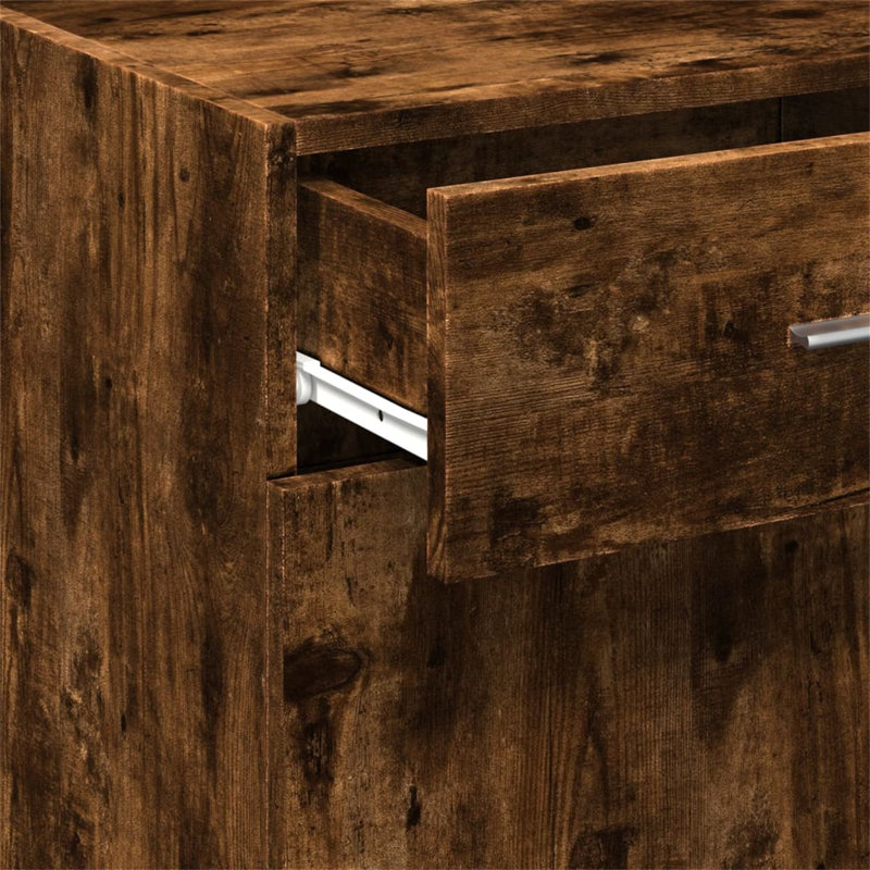 Neelum Sideboard, 93cm H x 45cm W x 41cm D, Smoked Oak