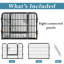 Virgie 60cm H Metal Exercise Pen With Door