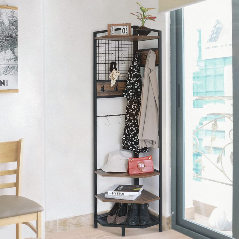 ‎Engineered Wood Over-the-Door 11 - Hook Coat Rack