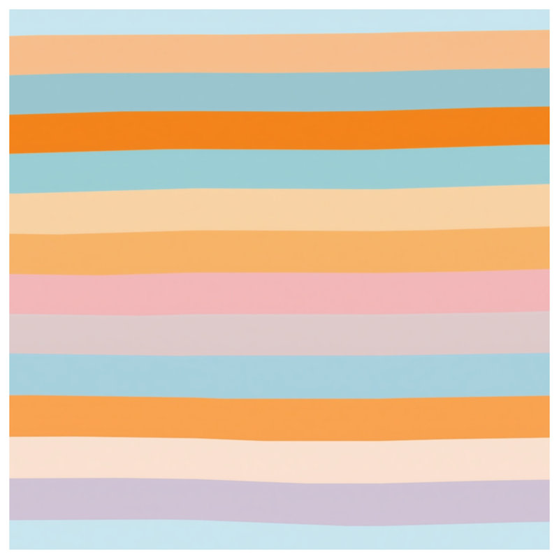 Rideaux de douche colorés à rayures horizontales très longues, L 70 po x H 84 po
