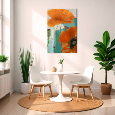 « painted pétales xxxiii », impression sur toile tendue