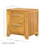 Table de chevet 20,7 x 15,4 x 22 po