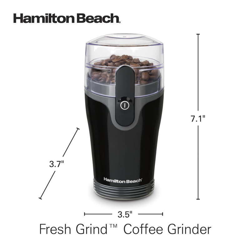Moulin à café Hamilton Beach® Fresh Grind, Noir