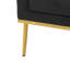 Fauteuil d'appoint moderne en velours, structure en fer robuste, pour le salon et la chambre à coucher