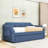 Twin-Size Linen Upholstered Daybed with Twin Trundle and Slats-1780050316