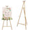 Chevalet en métal réglable support de plancher réglable pour signe de bienvenue en forme de A Trépied pour affiche Toile de douche nuptiale Fête d'anniversaire décor