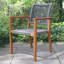 Fleur 6 - Person Wood Patio Dining Set with Rectangular Table