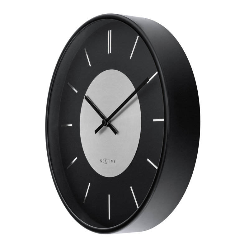 Modern Classic Wall Clock, Silver