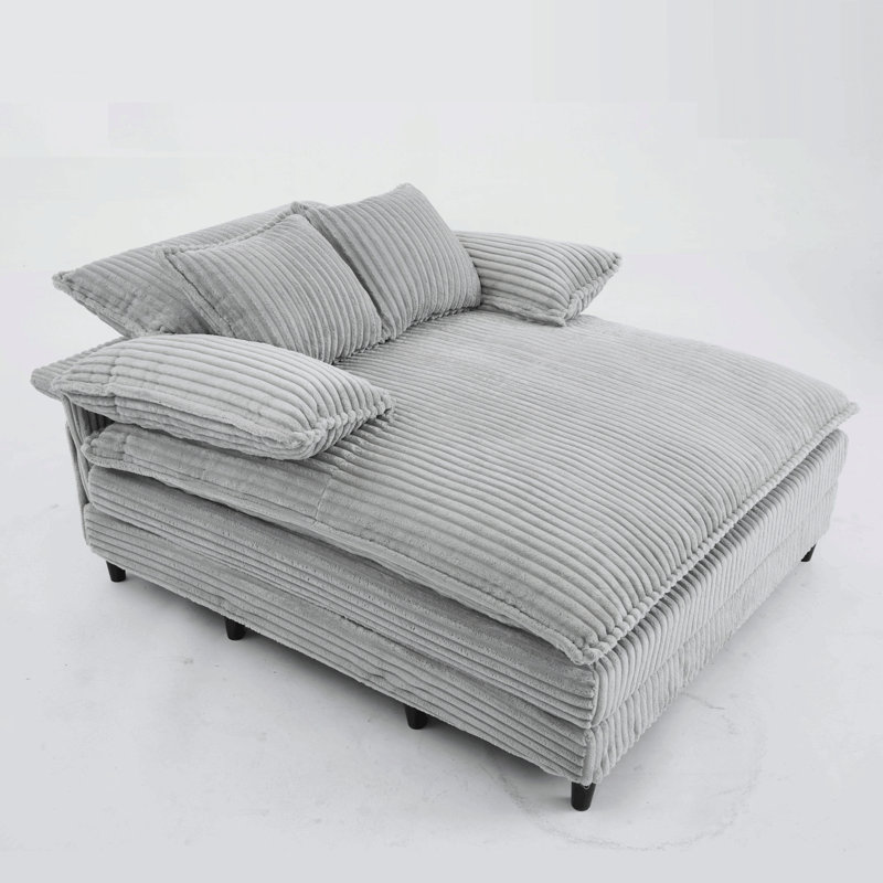 Méridienne surdimensionnée 54,75 po, Gris