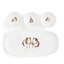 Classic Wrendale Designs  - 3 Bowl and Tray Set (Guinea Pigs)